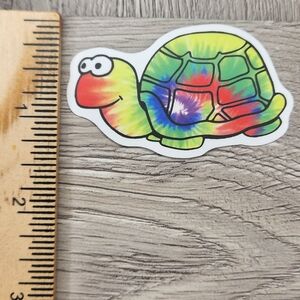 10/$10 Turtle Sticker Tie Dye Groovy Hippie 70s Vibe Colorful